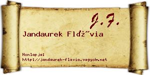 Jandaurek Flávia névjegykártya